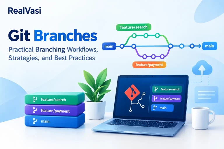 Git branches showing feature development and merging
