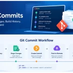Git commits showing changes, project history, and commit workflow